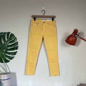NWT Loft Modern Skinny Crop Yellow Jeans
